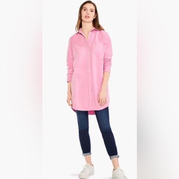 Nic + Zoe Small Shirt Tunic Summer Day Button Down Pink - Picture 1 of 9